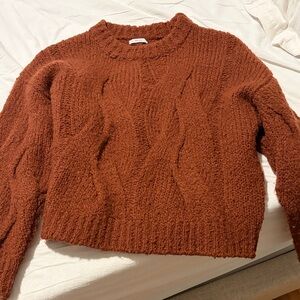 Iris & Ink Cozy Rust Sweater